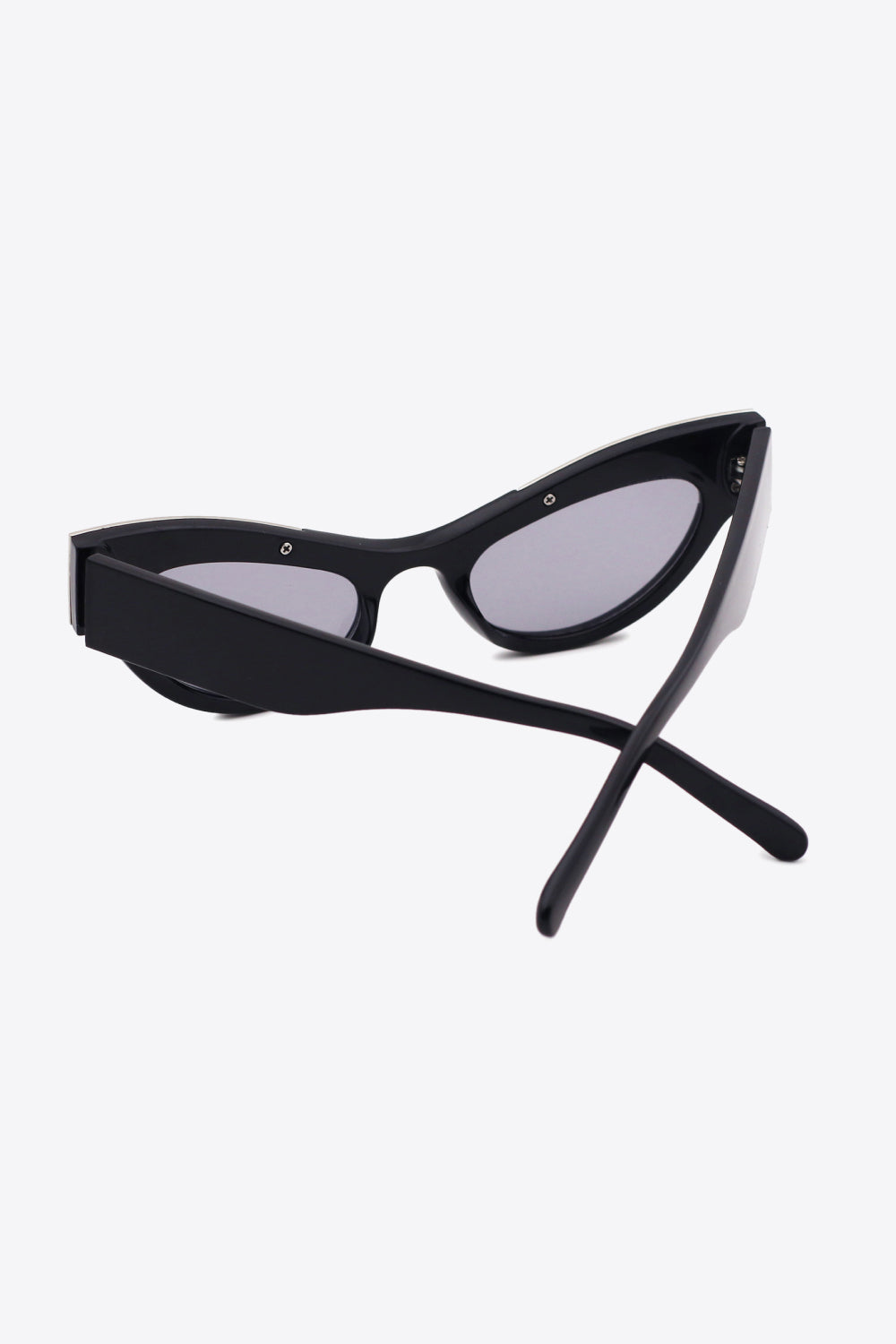 UV400 Rhinestone Trim Cat-Eye Sunglasses - Fashorio