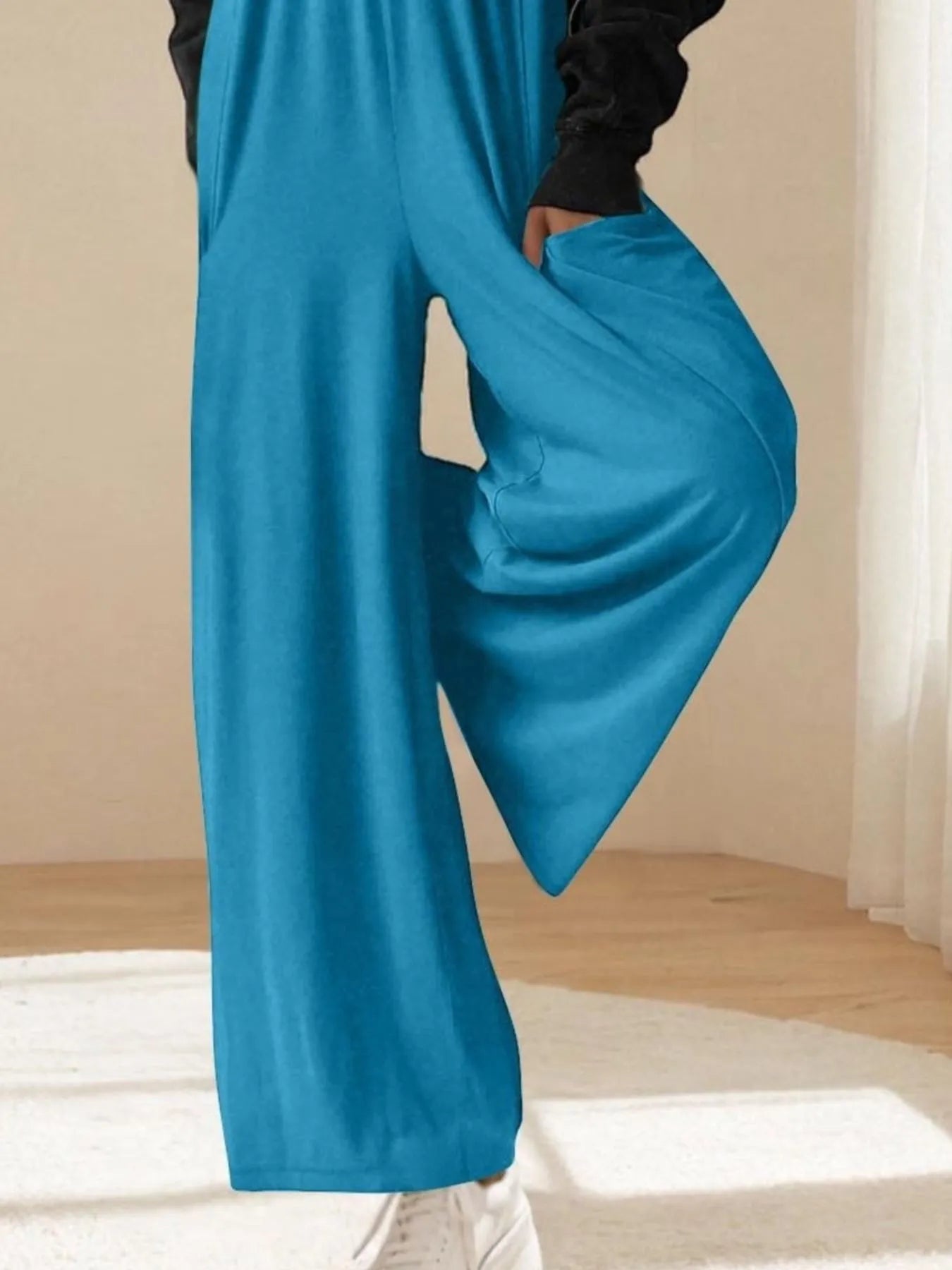 Spaghetti Strap Wide Leg Jumpsuit - Fashorio
