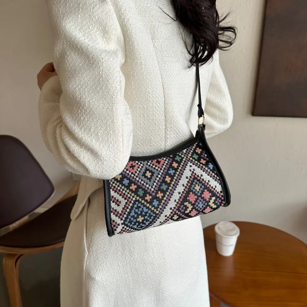 Printed Crossbody Bag - Fashorio