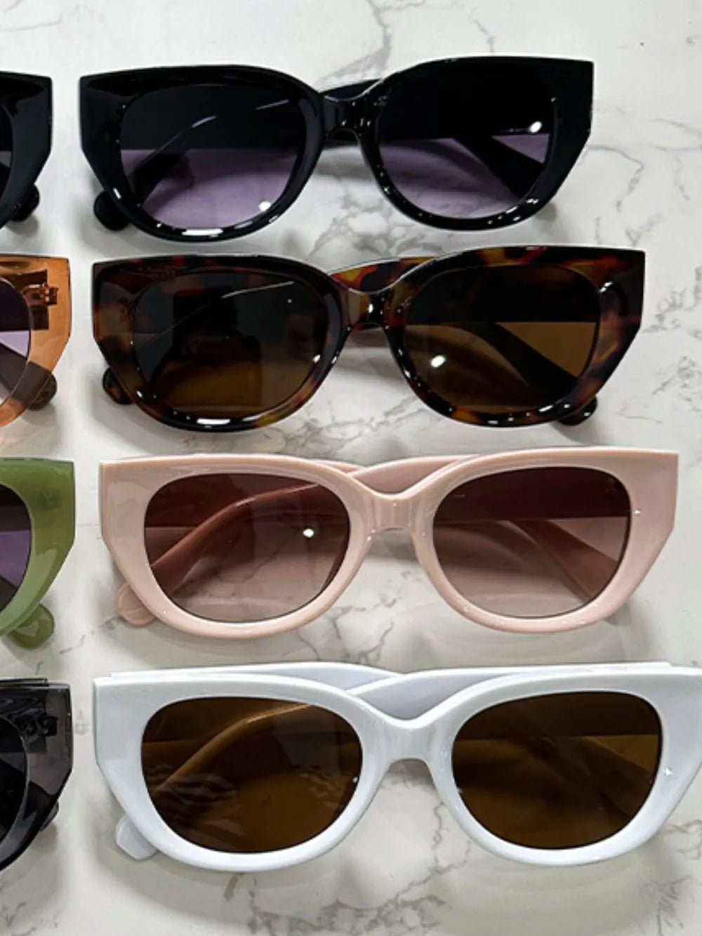 Cat Eye Polycarbonate Frame Sunglasses - Fashorio