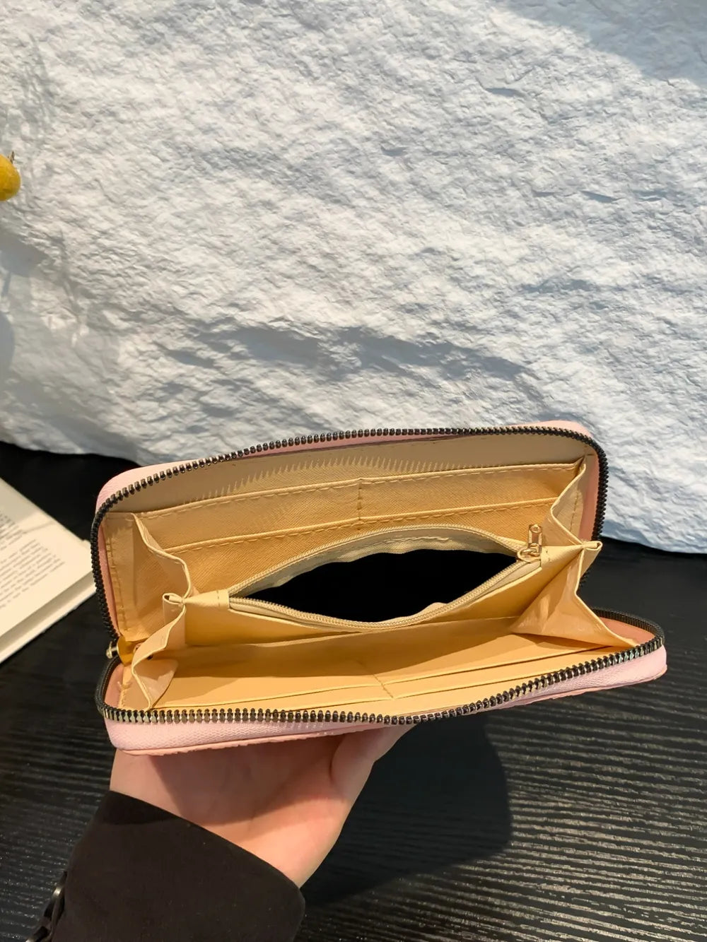 PU Leather Solid Color Wallet - Fashorio