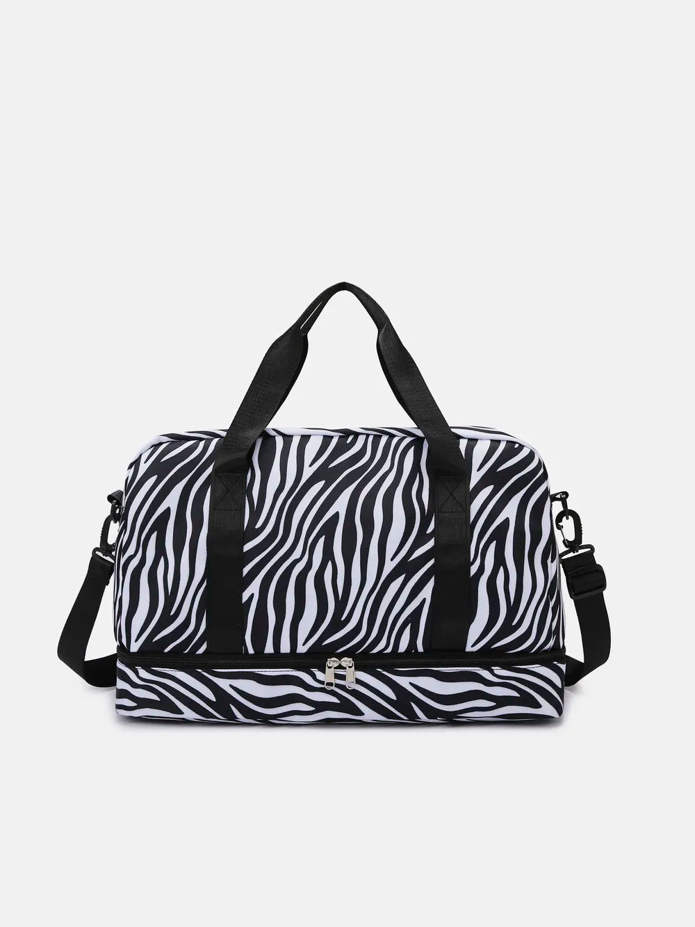 Oxford Cloth Leopard Travel Bag Zebra One Size - Fashorio