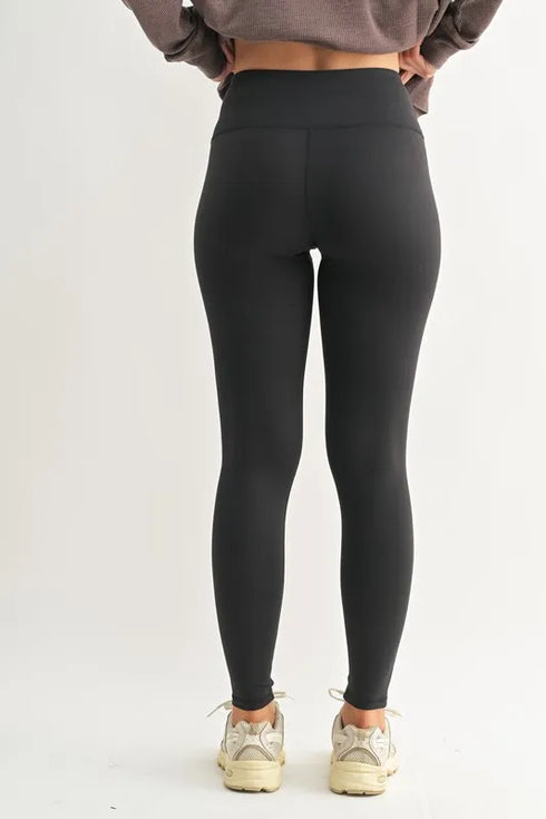 MONO B Essential Solid Leggings - Fashorio