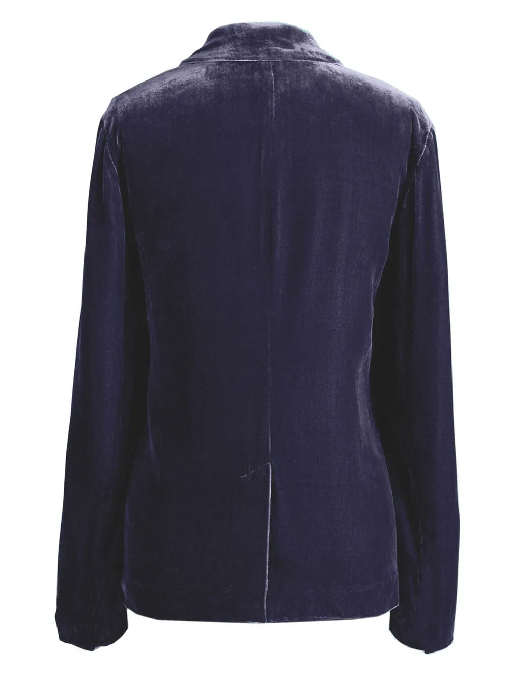 Pocketed Button Up Lapel Collar Blazer - Fashorio