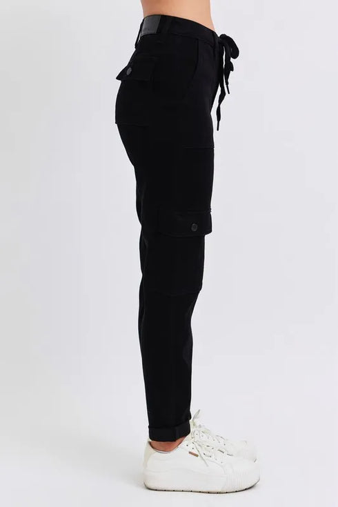 Judy Blue Full Size High Waist Cargo Cuffed Jogger Plus Size - Fashorio