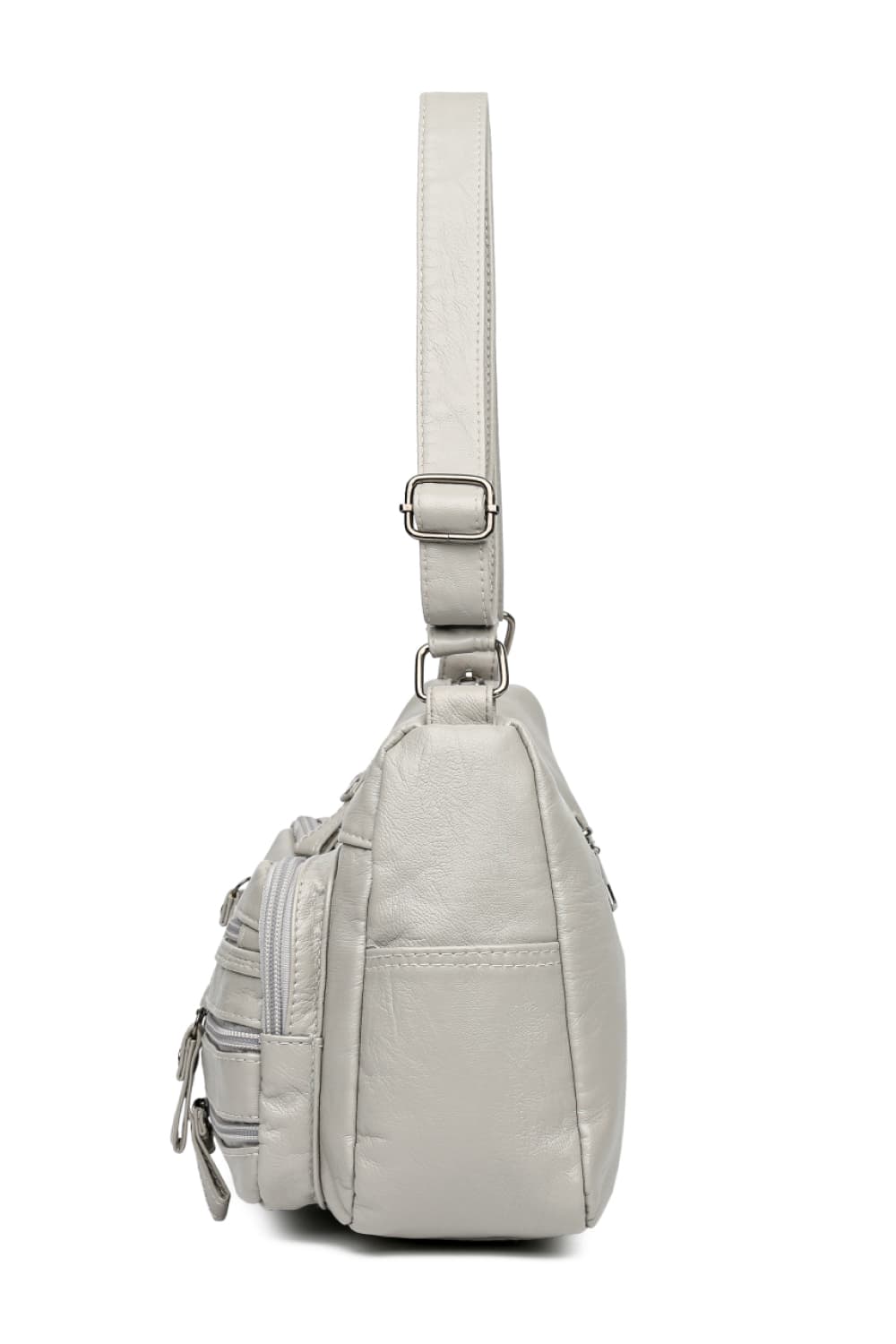 Multi-Pocket PU Leather Crossbody Bag - Fashorio