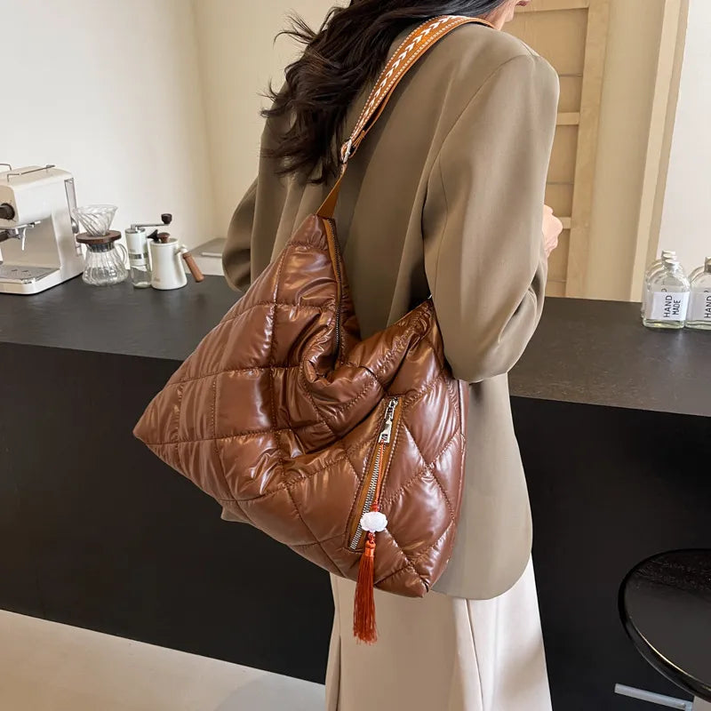 Quilted Nylon Travel Bag - Fashorio