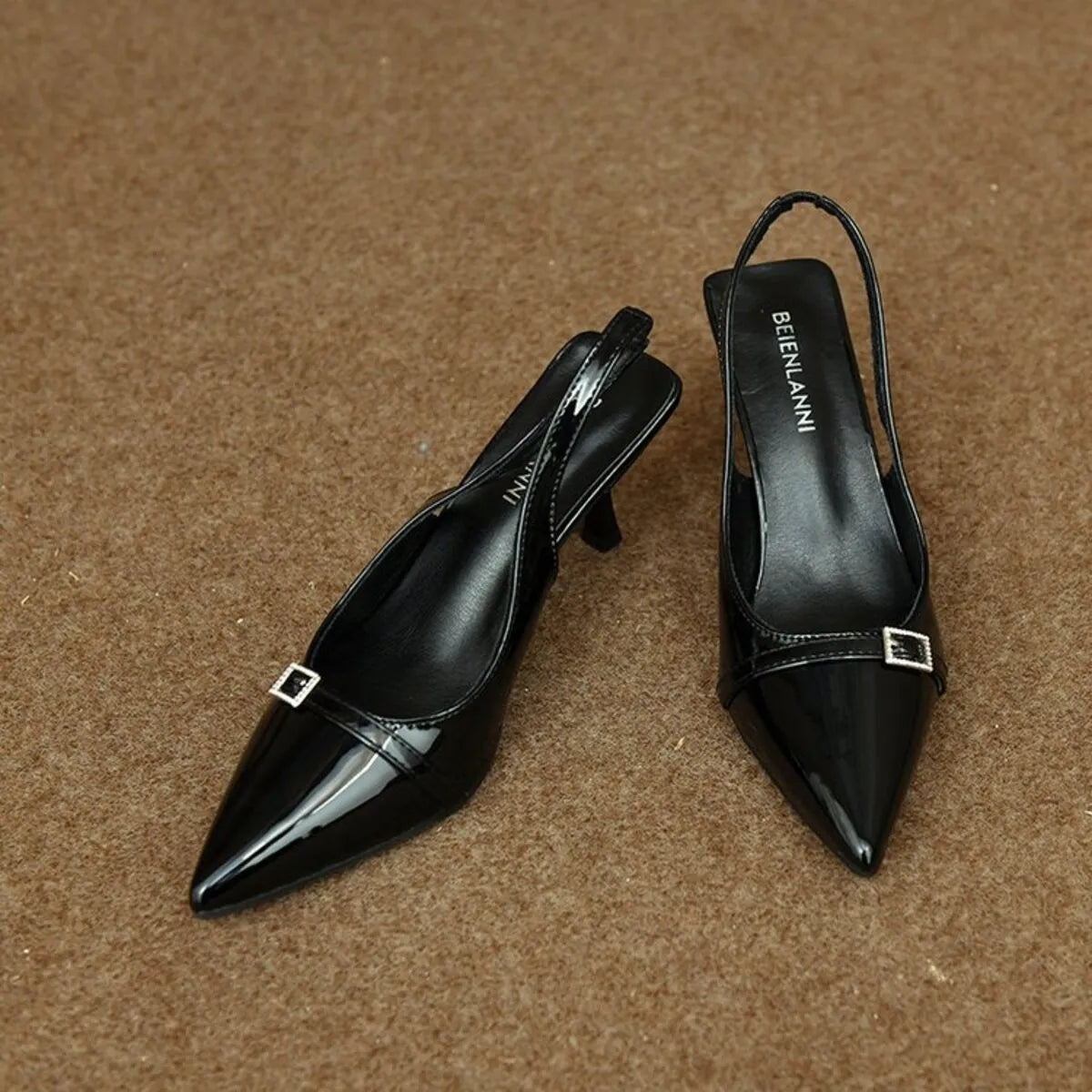 Pointed Toe Slingback Pumps - Fashorio