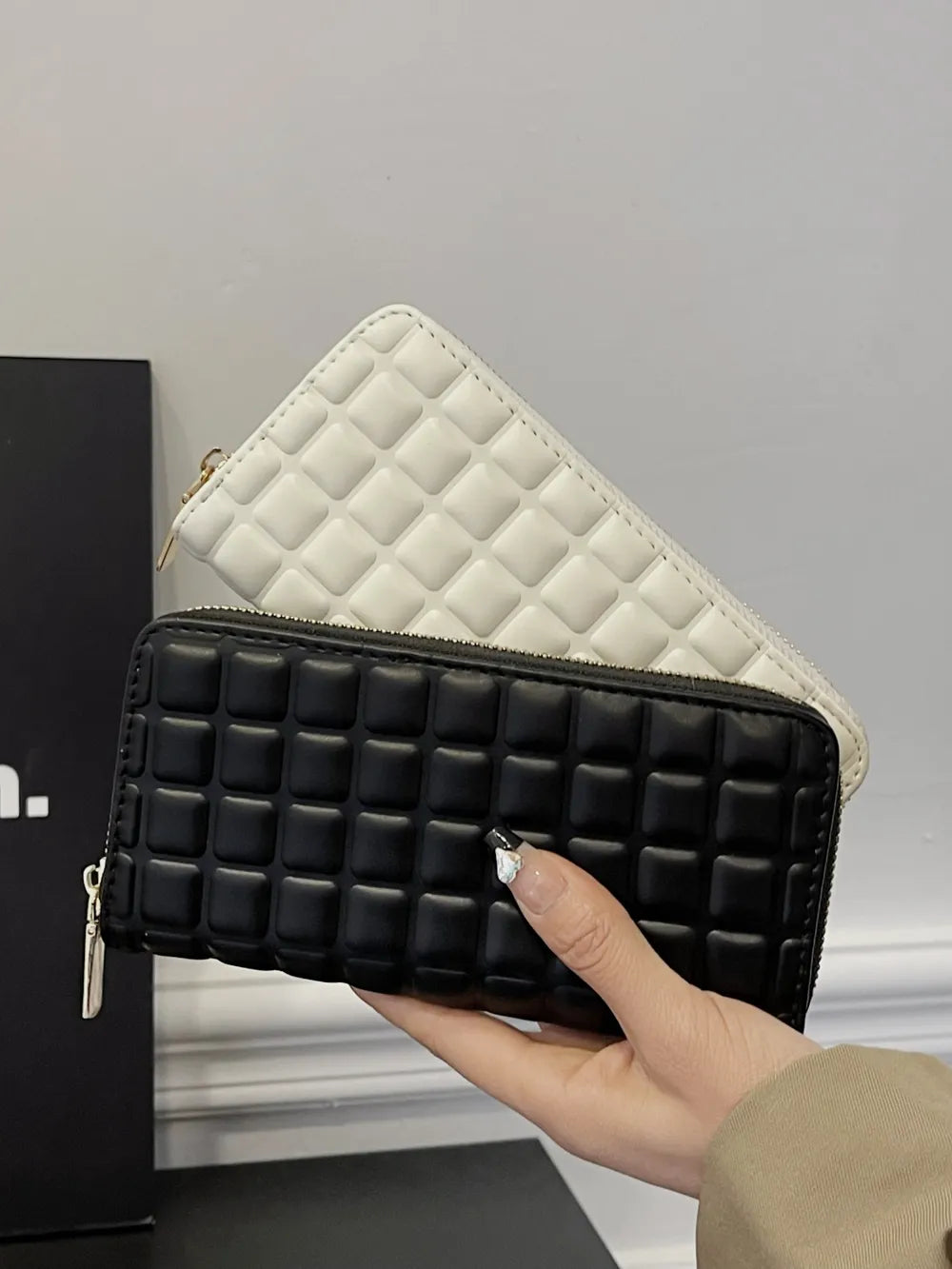 PU Leather Solid Color Wallet - Fashorio