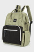Himawari Waterproof Canvas Backpack Bag with Side Pockets Green One Size - Fashorio