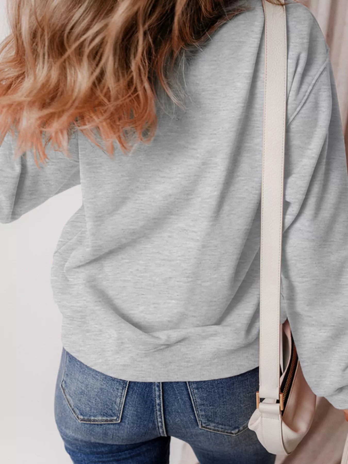 Halloween Ghost Round Neck Sweatshirt - Fashorio