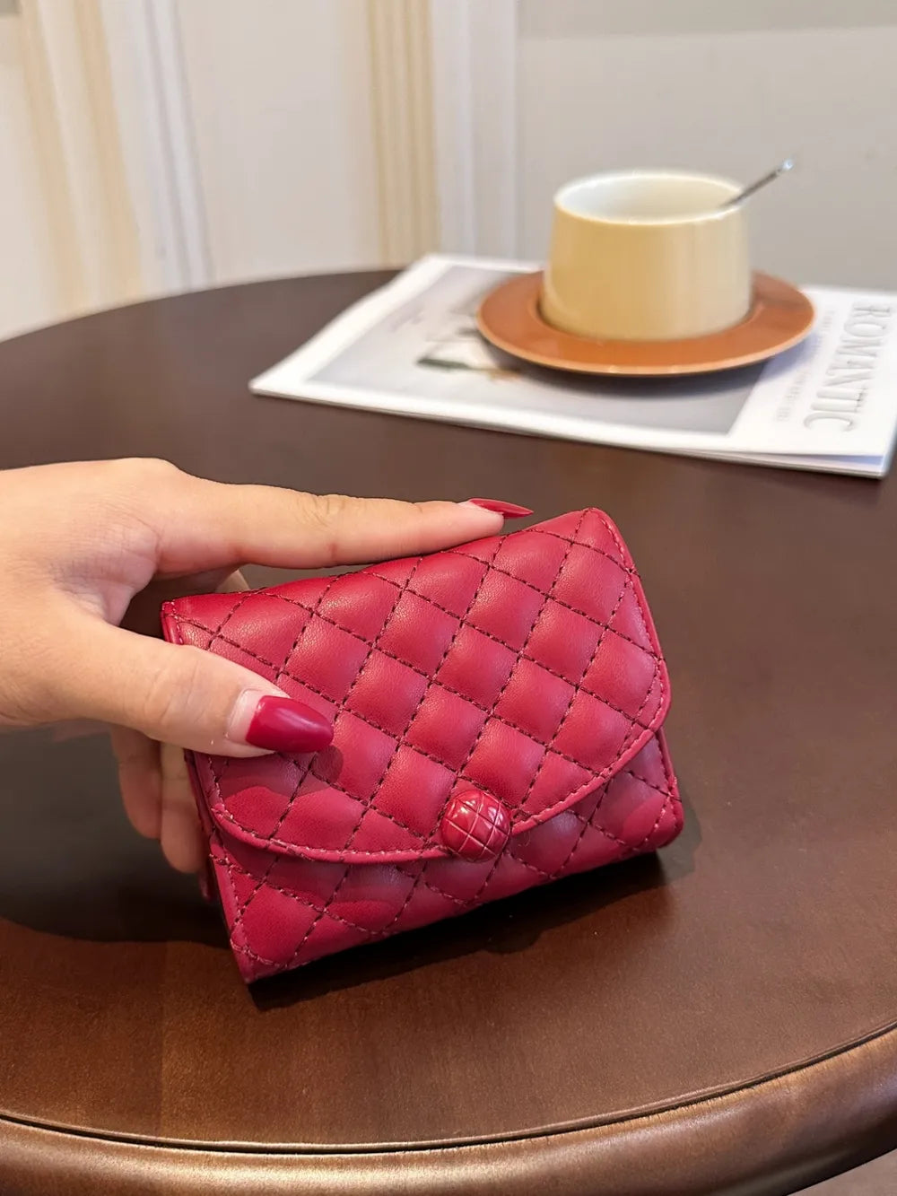 PU Leather Solid Color Wallet - Fashorio