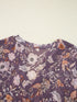 Floral Print Tie Neck Blouse - Fashorio