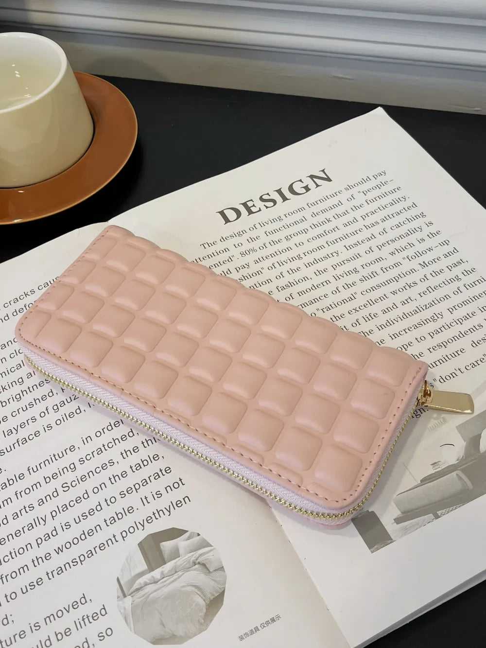 PU Leather Solid Color Wallet - Fashorio