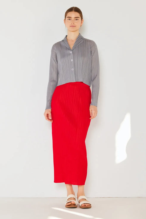 Marina West Swim Pleated Midi Pencil Skirt - Fashorio