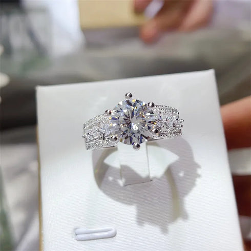 3 Carat 925 Sterling Silver Moissanite Ring - Fashorio