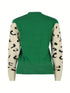 Leopard Round Neck Sweater - Fashorio
