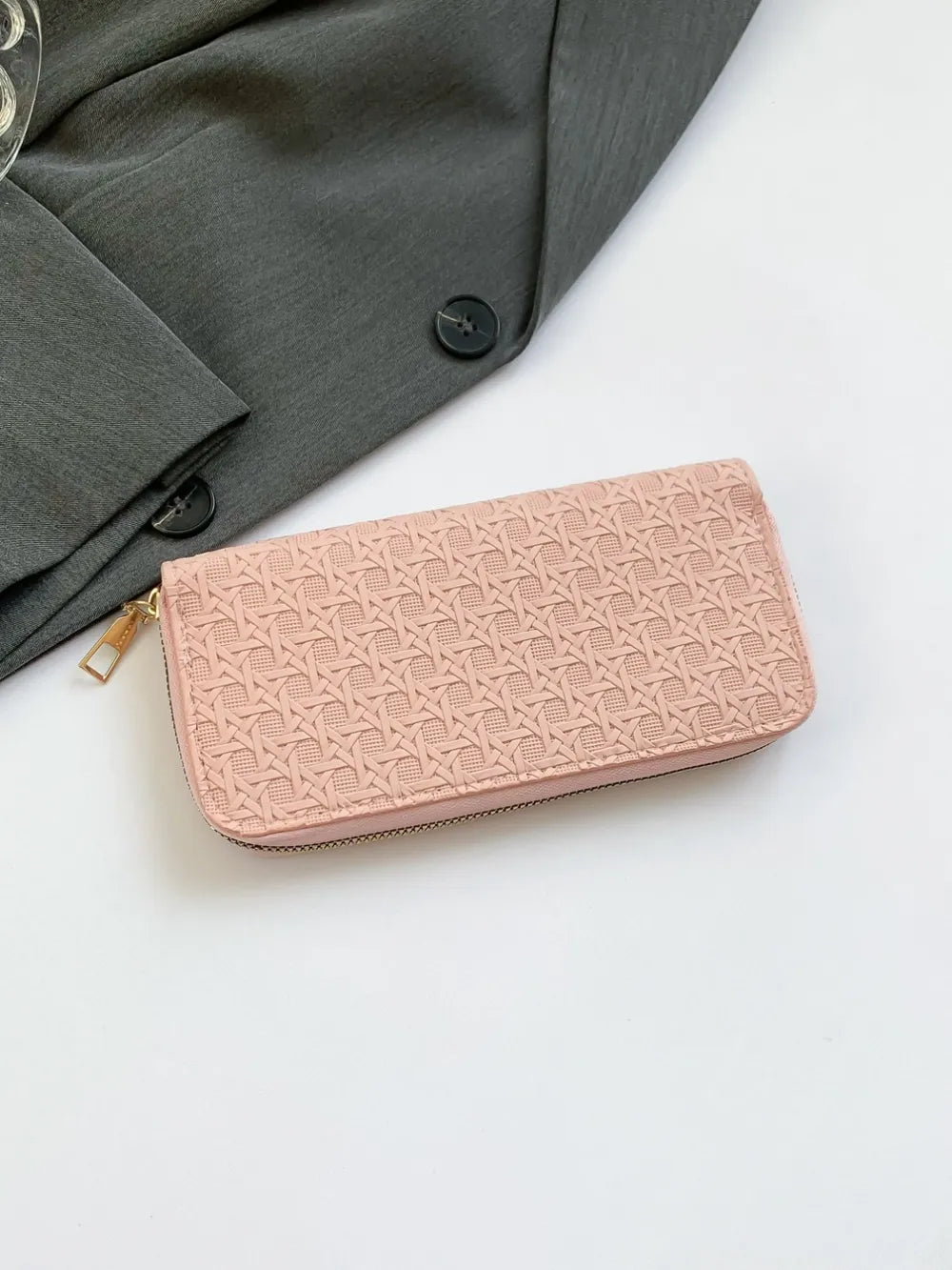 PU Leather Solid Color Wallet - Fashorio