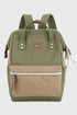 Himawari Water Resistant Canvas Backpack Bag with Side Pockets Mocha Army One Size - Fashorio
