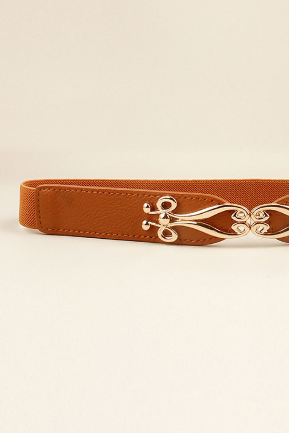 Alloy Buckle Elastic Belt - Fashorio