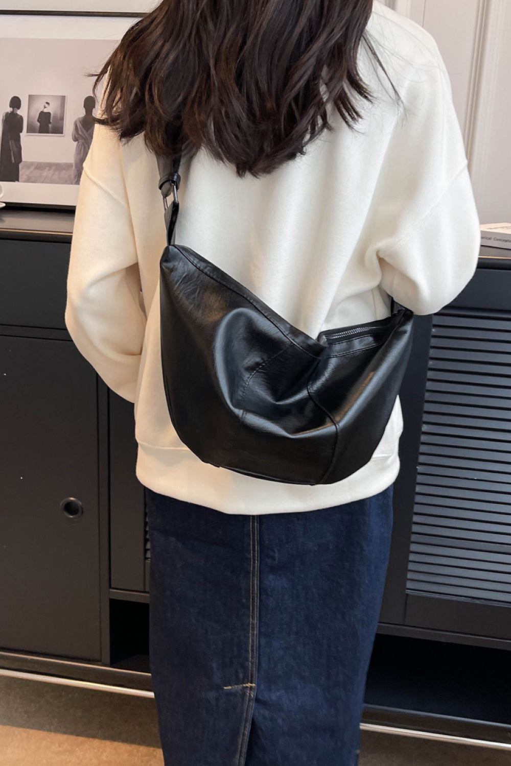 PU Leather Sling Bag - Fashorio