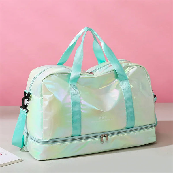 Detachable Strap Travel Bag Gum Leaf One Size - Fashorio