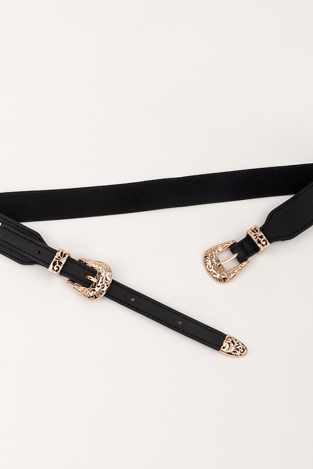 Double Buckle Elastic Belt - Fashorio