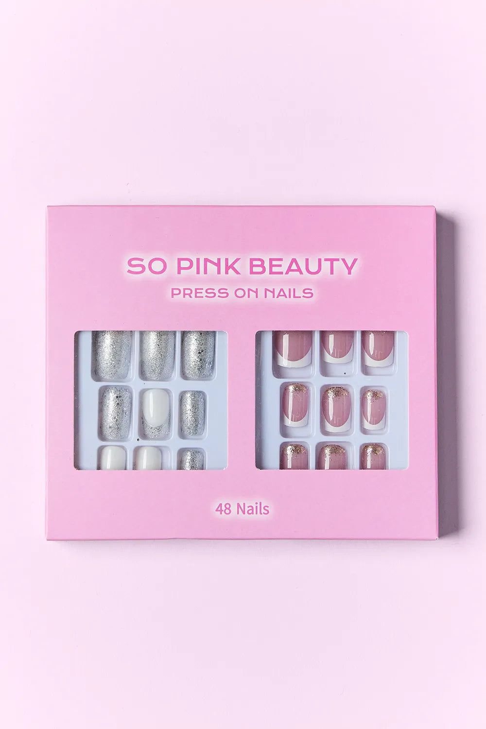 SO PINK BEAUTY Press On Nails 2 Packs - Fashorio