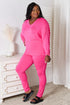Basic Bae Full Size V-Neck Soft Rayon Long Sleeve Top and Pants Lounge Set - Fashorio