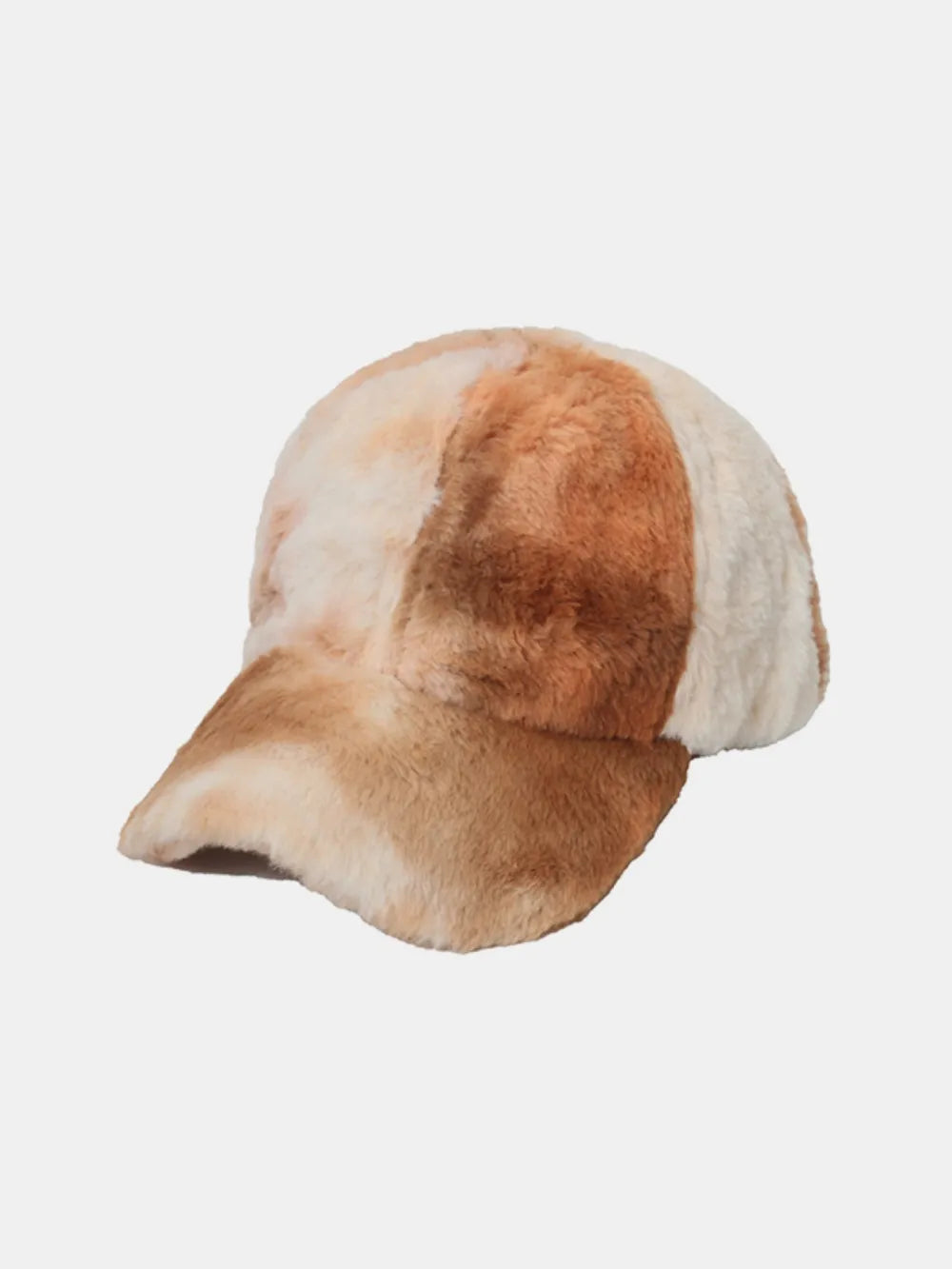 Fuzzy Acrylic Baseball Cap Caramel One Size - Fashorio