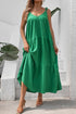 Perfee Tie-Shoulder Tiered Maxi Dress - Fashorio