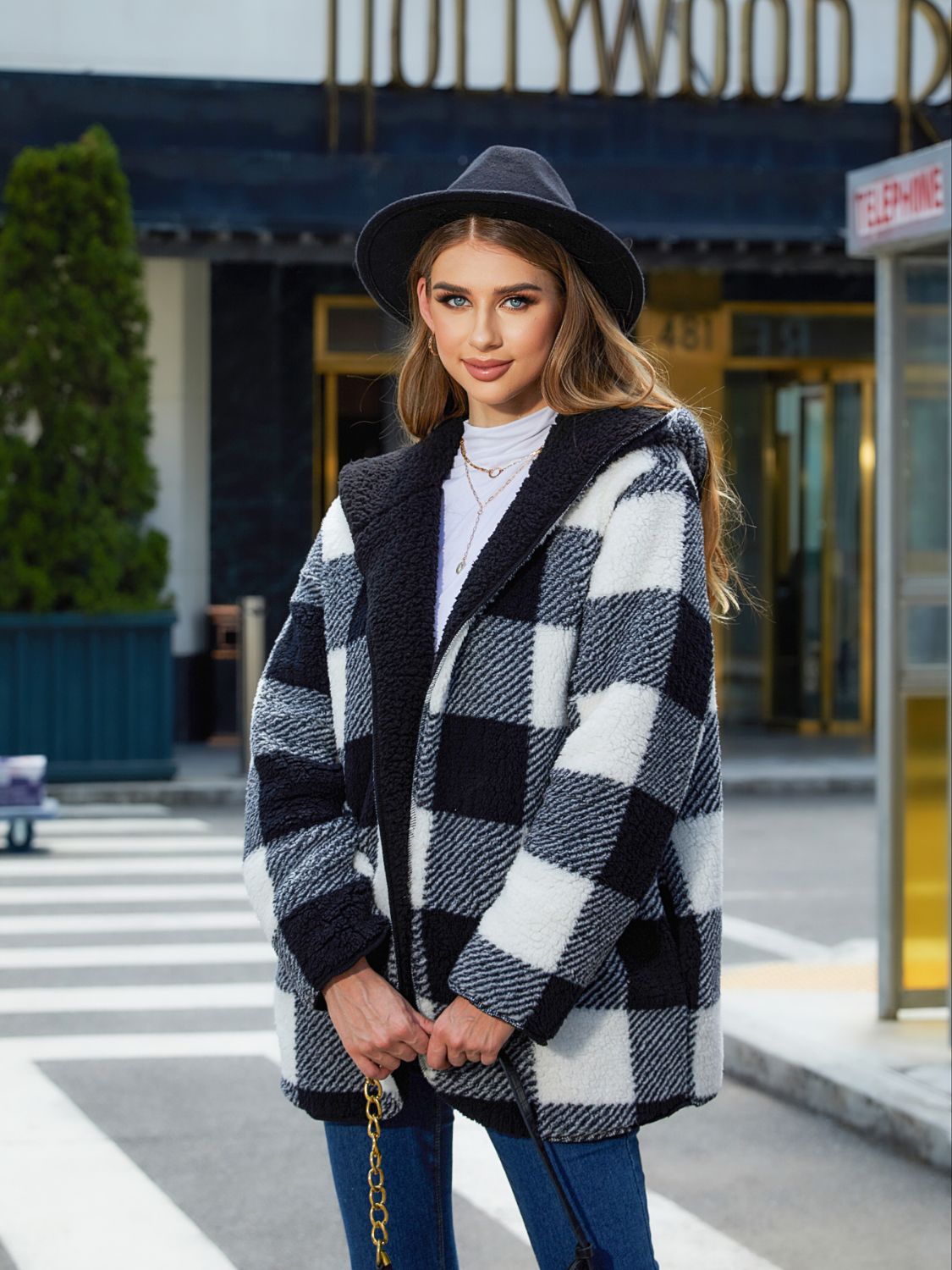 Two-Side Wear Hooded Coat - Fashorio
