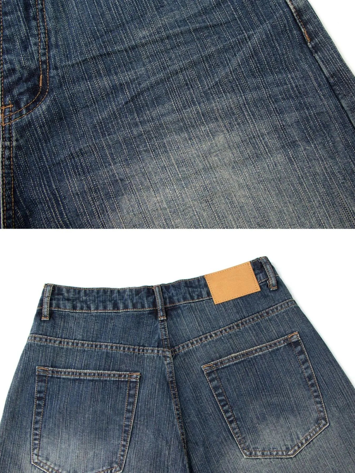 Men's Wide Leg Denim Shorts - Fashorio