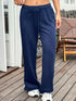 Drawstring Wide Leg Active Pants - Fashorio