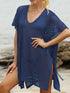 Side Tied V-Neck Cover-Up - Fashorio