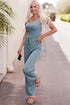 Notched Neck Tank Top and Tie Waist Wide Leg Long Pants Lounge Set - Fashorio