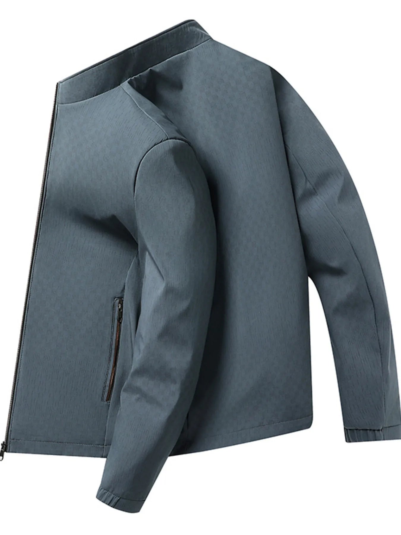 Men's Plus Size Zip Up Long Sleeve Jacket - Fashorio