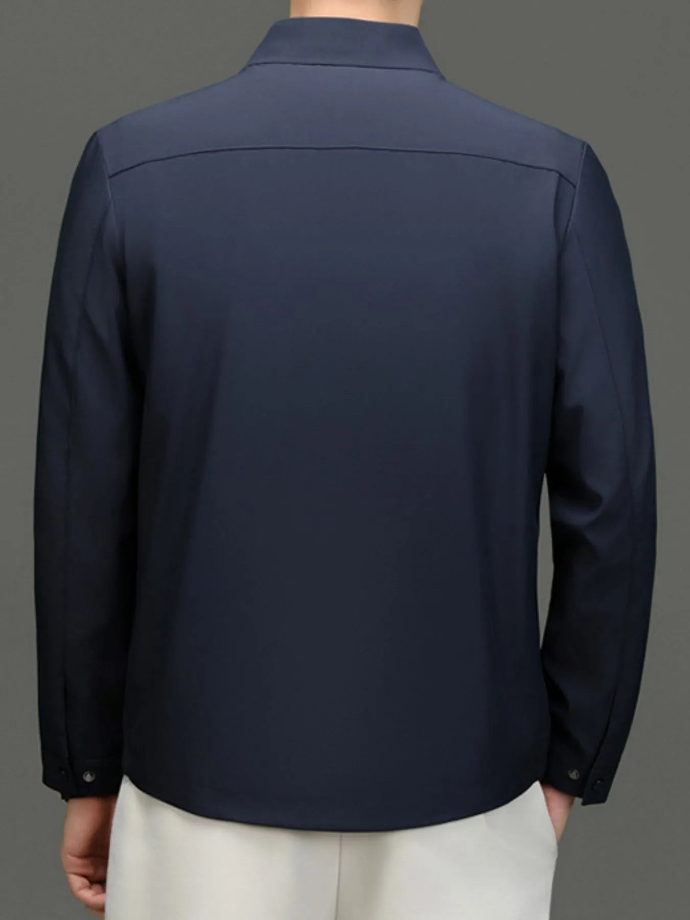 Men's Plus Size Button Up Long Sleeve Jacket - Fashorio