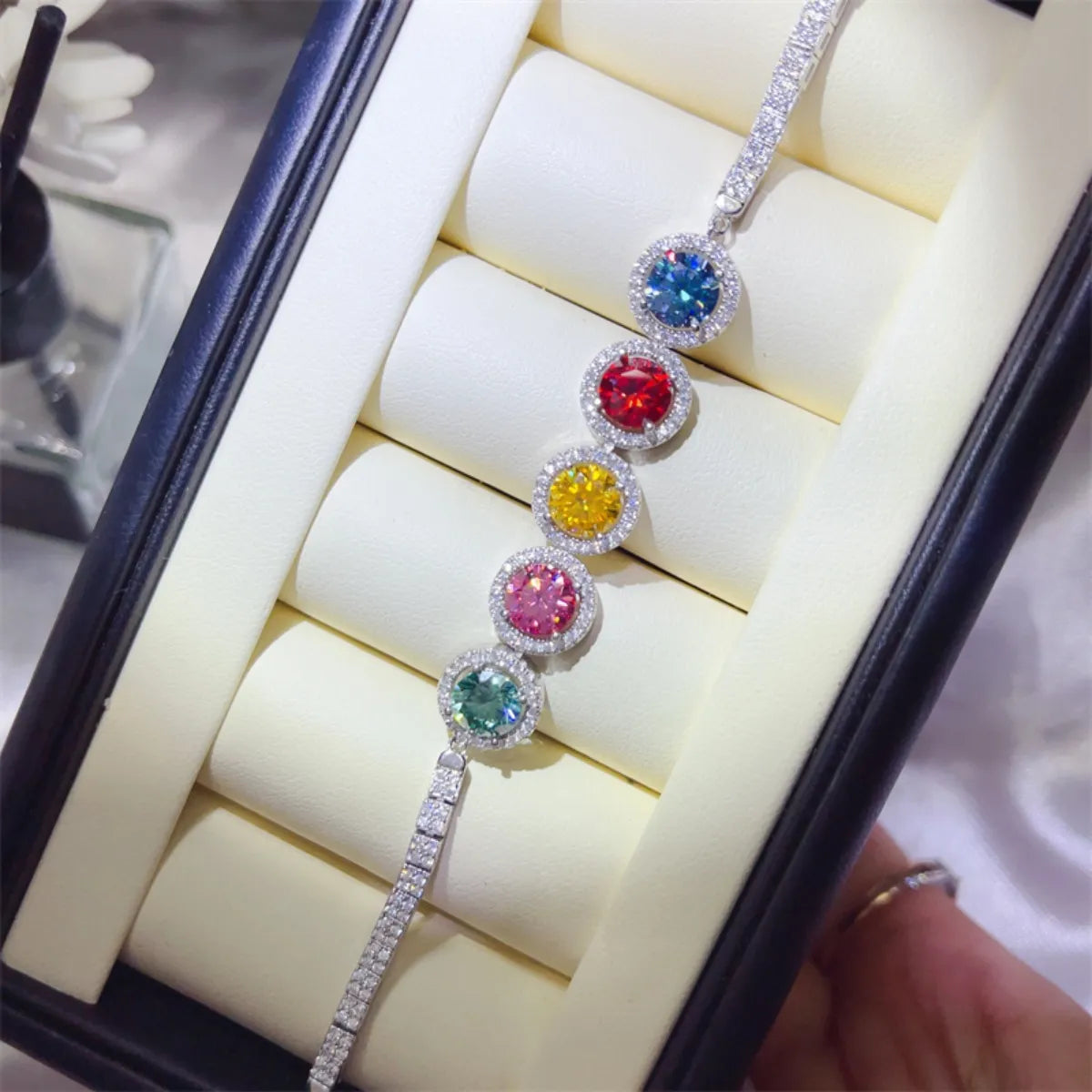 5 Carat 925 Sterling Silver Moissanite Bracelet - Fashorio
