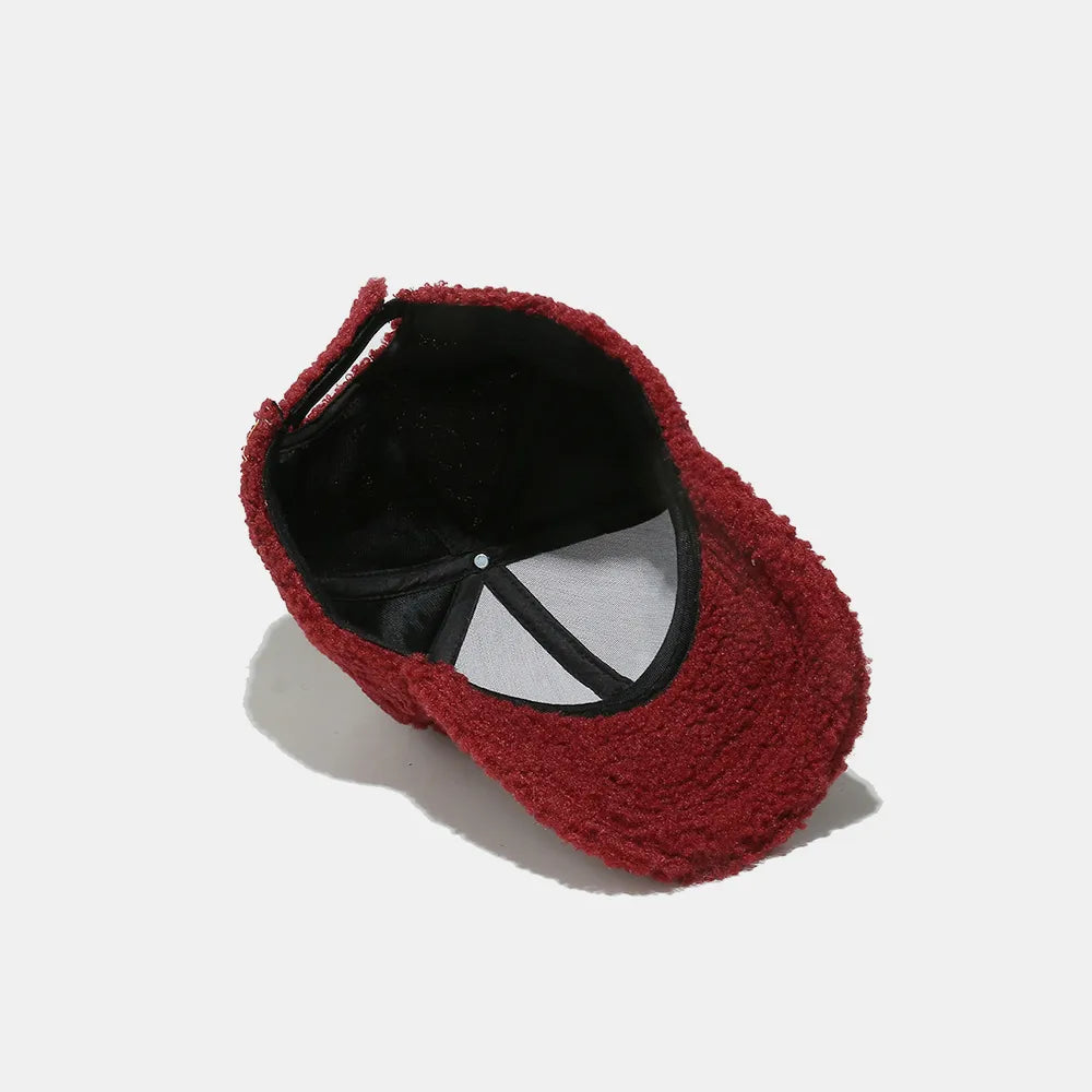 Sherpa Letter H Embroidered Cap - Fashorio