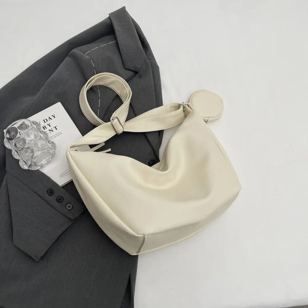 PU Leather Crossbody Bag with Small Purse - Fashorio