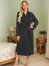 Tied Lounge Nightgown with Pockets - Fashorio