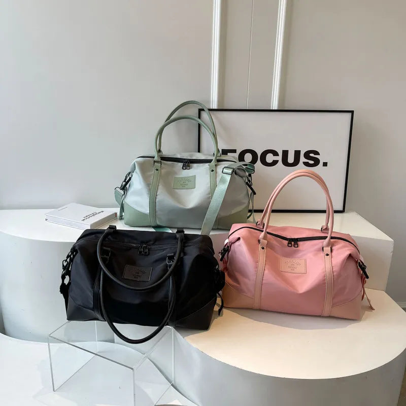 Detachable Crossbody Strap Polyester Travel Bag - Fashorio