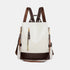 PU Leather Backpack Bag Ivory One Size - Fashorio