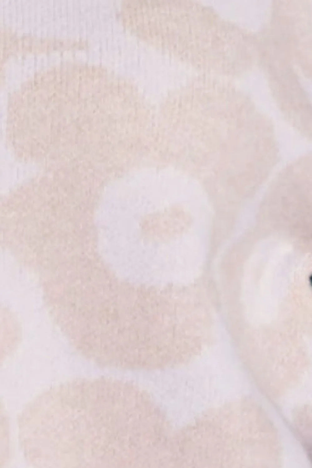 Flower Pattern Turtleneck Long Sleeve Sweater - Fashorio