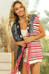 BiBi American Flag Fringe Edged Sweater Vest - Fashorio