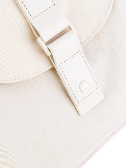 Himawari Contrast Waterproof Canvas Backpack Bag with Round Label - Fashorio