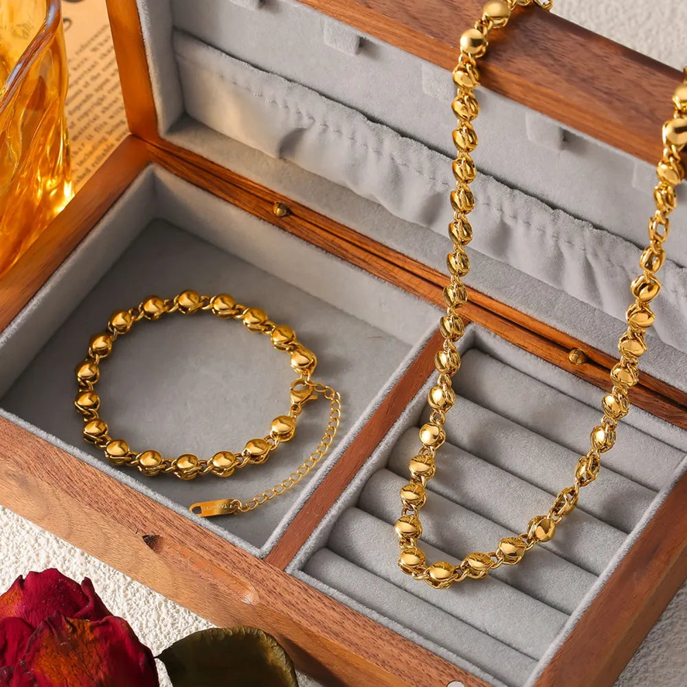18K Gold-Plated Titanium Steel Bracelet - Fashorio