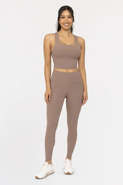 MONO B Soft Ribbed High Waisted Leggings - Fashorio