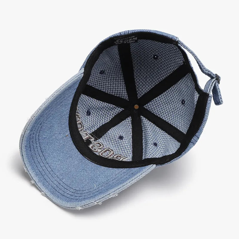 Letter Adjustable Cotton Baseball Cap - Fashorio